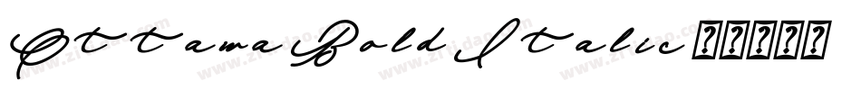 Ottawa Bold Italic字体转换